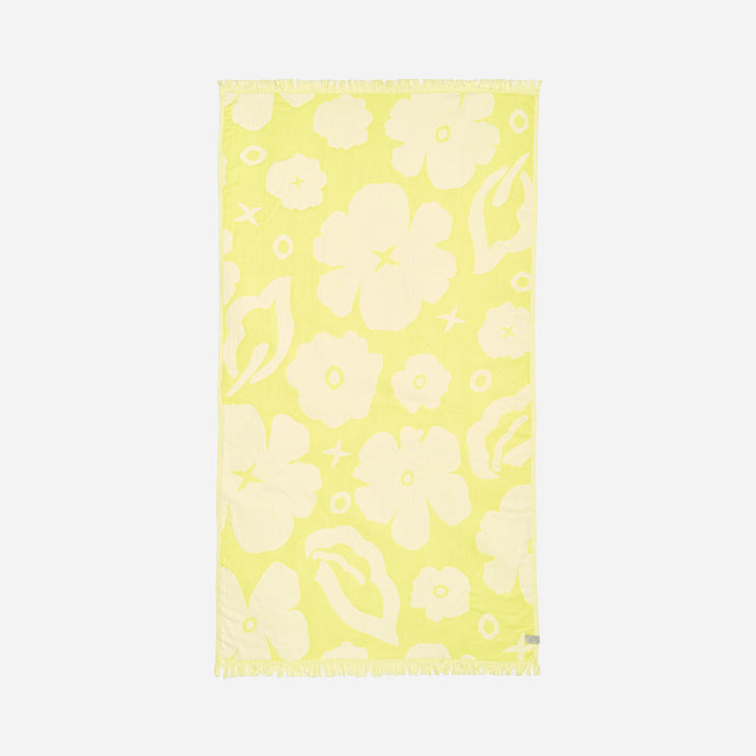 XOXO Driftweave Turkish Towel - Citron | Coco Ho x Slowtide