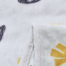 Load image into Gallery viewer, DaDa Bedding Soft Lightweight Fleece Throw Blanket, Yellow Fleur Floral Golden Orange Silver/Grey Background (XY1011)