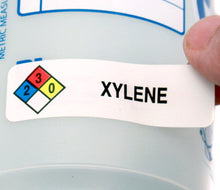 Load image into Gallery viewer, &quot;Xylene&quot; HMIG Safety Labels, 0.75&quot; x 2.5&quot;, 250/ROLL