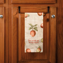 Load image into Gallery viewer, You Rock Me To My Core Apple Dish Cloth Towel | Cotten Linen Novelty Tea Towel | Embroidered Text | 18&quot; x 28&quot;