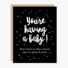 Load image into Gallery viewer, You're Having A Baby Greeting Card
