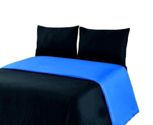 Load image into Gallery viewer, Tache Deep Blue Black Reversible Duvet Cover Set (DC36PC-BB)