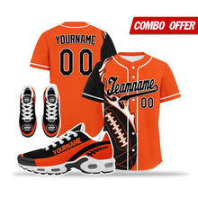 Load image into Gallery viewer, Custom Orange Black Jersey and TN Shoes Combo Offer Personalized ZH-D0200101-8