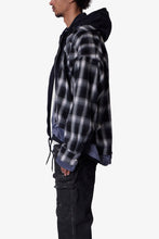 Load image into Gallery viewer, Zipped Up Flannel Jacket - Black