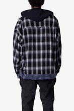 Load image into Gallery viewer, Zipped Up Flannel Jacket - Black