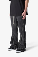 Load image into Gallery viewer, Zipper Flare Sweatpants - Vintage Black