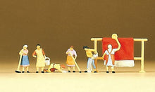 Load image into Gallery viewer, Preiser 79051 N Scale People Working -- Housewives w/Cleaning Accessories pkg(6)