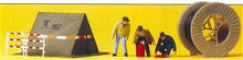 Load image into Gallery viewer, Preiser 10374 HO Scale People Working -- Telephone Workers w/Tent