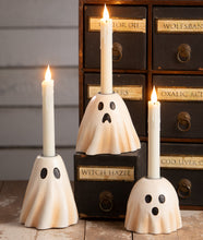 Load image into Gallery viewer, Scared Ghost Candlestick | Halloween Decor | Bethany Lowe