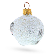 Load image into Gallery viewer, Woolly Ram with Curly Fleece Mini Glass Christmas Ornament