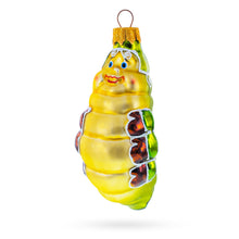 Load image into Gallery viewer, Happy Caterpillar Glass Christmas Ornament