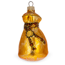 Load image into Gallery viewer, Gold Money Bag With Green Dollar Sign Glass Christmas Ornament