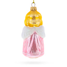 Load image into Gallery viewer, Vintage Style Angel in Pink Glass Christmas Ornament