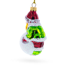 Load image into Gallery viewer, Girl Making a Snowball Glass Christmas Ornament