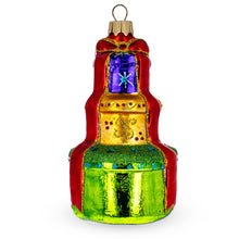 Load image into Gallery viewer, Tiered Holiday Gift Packages Glass Christmas Ornament Glass Christmas Ornament