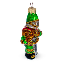 Load image into Gallery viewer, Medieval Armored Knight in Full Plate Glass Christmas Ornament
