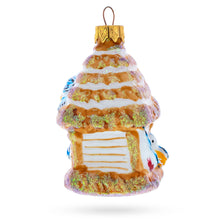 Load image into Gallery viewer, Birdhouse with Bluebirds Glass Christmas Ornament