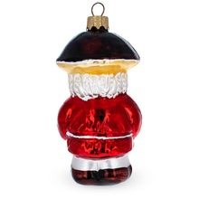 Load image into Gallery viewer, Santa in the Mushroom Hat Glass Christmas Ornament