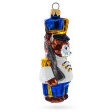 Load image into Gallery viewer, Nutcracker Bear Glass Christmas Ornament