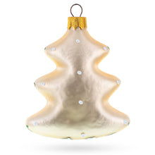 Load image into Gallery viewer, Winter Pine Tree with Songbird Glass Christmas Ornament
