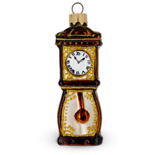 Load image into Gallery viewer, Grandfather Clock Glass Christmas Ornament