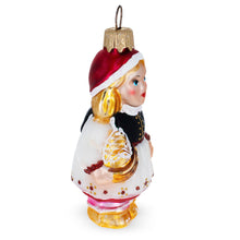 Load image into Gallery viewer, Red Riding Hood Glass Christmas Ornament