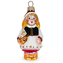 Load image into Gallery viewer, Red Riding Hood Glass Christmas Ornament