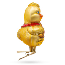 Load image into Gallery viewer, Baby Chick Clip on Glass Christmas Ornament