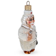 Load image into Gallery viewer, Doctor with Stethoscope Glass Christmas Ornament
