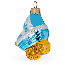 Load image into Gallery viewer, Newborn Baby Boy in a Stroller Glass Christmas Ornament