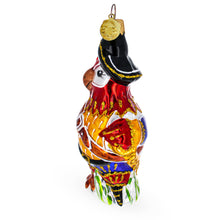 Load image into Gallery viewer, Pirate Parrot Glass Christmas Ornament