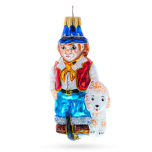 Load image into Gallery viewer, Clown Riding Wheel Glass Christmas Ornament