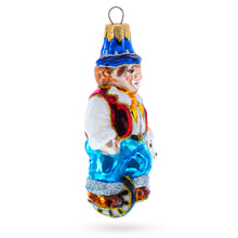 Load image into Gallery viewer, Clown Riding Wheel Glass Christmas Ornament