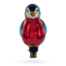 Load image into Gallery viewer, Red-Breasted Songbird Clip-on Glass Christmas Ornament
