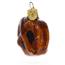 Load image into Gallery viewer, Salty Pretzel Mini Glass Christmas Ornament