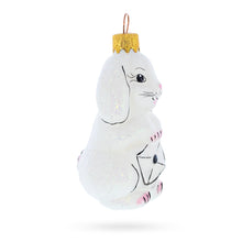 Load image into Gallery viewer, Winter Bunny with Letter Glass Ornaments