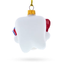 Load image into Gallery viewer, Smiling Tooth with Toothbrush &amp; Toothpaste Dental Glass Christmas Ornament