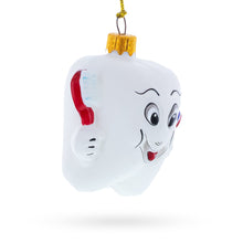 Load image into Gallery viewer, Smiling Tooth with Toothbrush &amp; Toothpaste Dental Glass Christmas Ornament