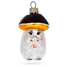 Load image into Gallery viewer, Wise Grandpa Mushroom Glass Christmas Ornament