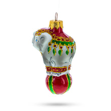 Load image into Gallery viewer, Circus Elephant on the Ball Glass Ornaments