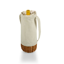 Load image into Gallery viewer, Malbec Insulated Canvas and Willow Wine Bottle Basket