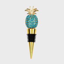 Load image into Gallery viewer, Pineapple wine stopper, turquoise