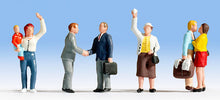 Load image into Gallery viewer, Noch 36245 N Scale People Saying Goodbye pkg(6)