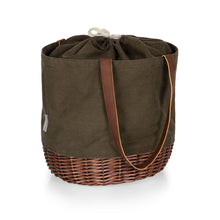 Load image into Gallery viewer, Coronado Canvas and Willow Basket Tote