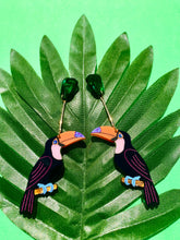 Load image into Gallery viewer, Toucans Acrylic Earrings