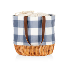 Load image into Gallery viewer, Coronado Canvas and Willow Basket Tote