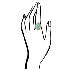 Load image into Gallery viewer, Agave Genuine Turquoise Ring