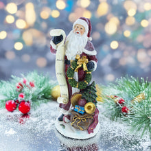 Load image into Gallery viewer, Santa Reading the Christmas Gifts List Figurine 11.5 Inches