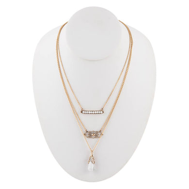 White Howlite and Bronze All Layered Up