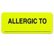 Load image into Gallery viewer, &quot;Allergic To&quot; Labels - 1&quot; x 2-1/4&quot; - 250/Box